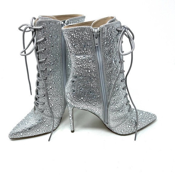 Steve Madden Valency Rhinestones Heeled Boots - Picture 5 of 11